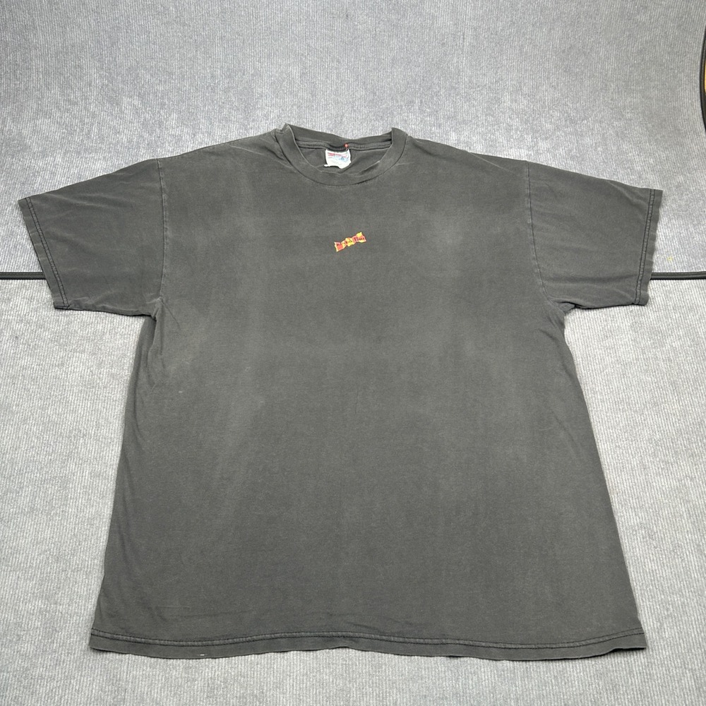 Vintage T-Shirt Faded Black Cotton Graphic Crew Neck XL  Vintage 90s